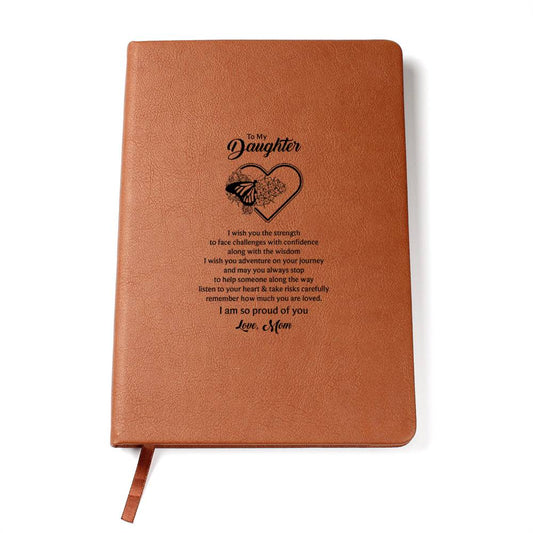 To My Daughter Butterfly Journal - Moms Love Letter Notebook